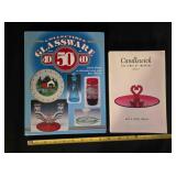 2 Antique Glassware books