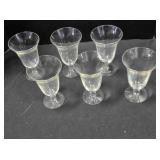 6 Candlewick 12 oz. iced tea goblets