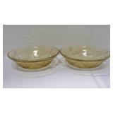 2 vtg Federal Sharon Cabbage Rose patternï¿½....