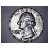 1964-D Silver Washington Quarter