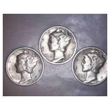 1938 Mercury Dimes (3)