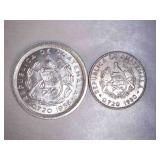 2 Guatemala coins