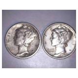 1943-S Silver Mercury Dimes