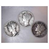 1934 Silver Mercury Dimes