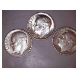 1960-D Silver Roosevelt Dimes (1/3)