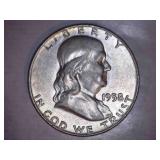 1958-D Franklin Half Dollar