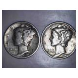 1944 Mercury Dimes (2)