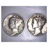 1943 Mercury Dimes (2)