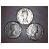1962 Canadian Dimes (3)