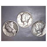 1938 Mercury Dimes (2/3)