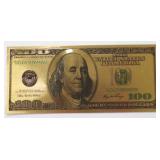 $100 Gold Bill Collectable Novelty Collection
