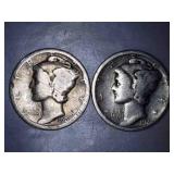 Mercury Dimes (2)