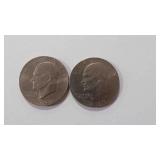 2 Bicentennial Eisenhower Dollar