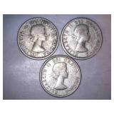 1959 Canadian Dimes (3)
