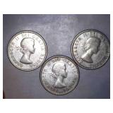 1960 Canadian Dimes (3)