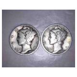 1929 Mercury Dimes (2)