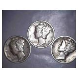 1937-S Mercury Dimes (2/3)