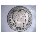 1916 Barber Dime