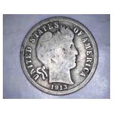 1913 Barber Dime
