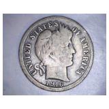 1916 Barber Dime