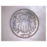 1873 2 cent coins