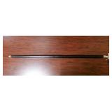 Black Cane with a silver handle