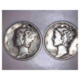 1944 Mercury Dimes (2)
