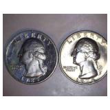 2 Washington Quarters