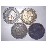 Indian Wheat Pennies (4)