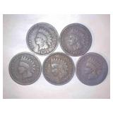 Indian Wheat Pennies (5)