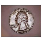 1958-D Silver Washington Quarter