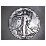 1945-D Walking Liberty Half Dollar