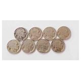 Buffalo Nickels (8)