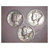 1939-D mercury Dimes (2/3)