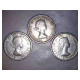 1963 Canadian Dimes (3)