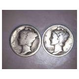 1918 Mercury Dimes (2)