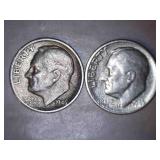 1946-D Roosevelt Dimes (2)