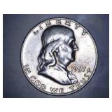 1957-D Franklin half Dollar