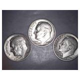 1946-D Silver Roosevelt Dimes (1/3)