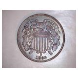 1869 2 cent coins