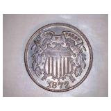 1872 2 cent coins