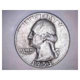 1953-D Washington Quarter