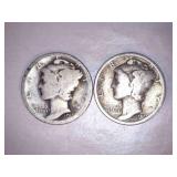 1919 Mercury Dimes (2)