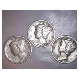 1936 Mercury Dimes (3)