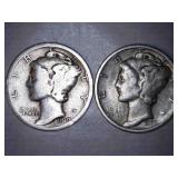 Mercury Dimes (2)