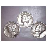 1941 Mercury Dimes (3)