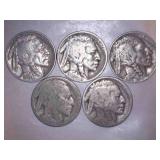 Buffalo Nickles (5)