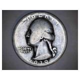 1939-D Washington Quarter