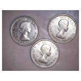 1964 Canadian Dimes (3)