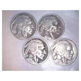 4 Buffalo Nickels
